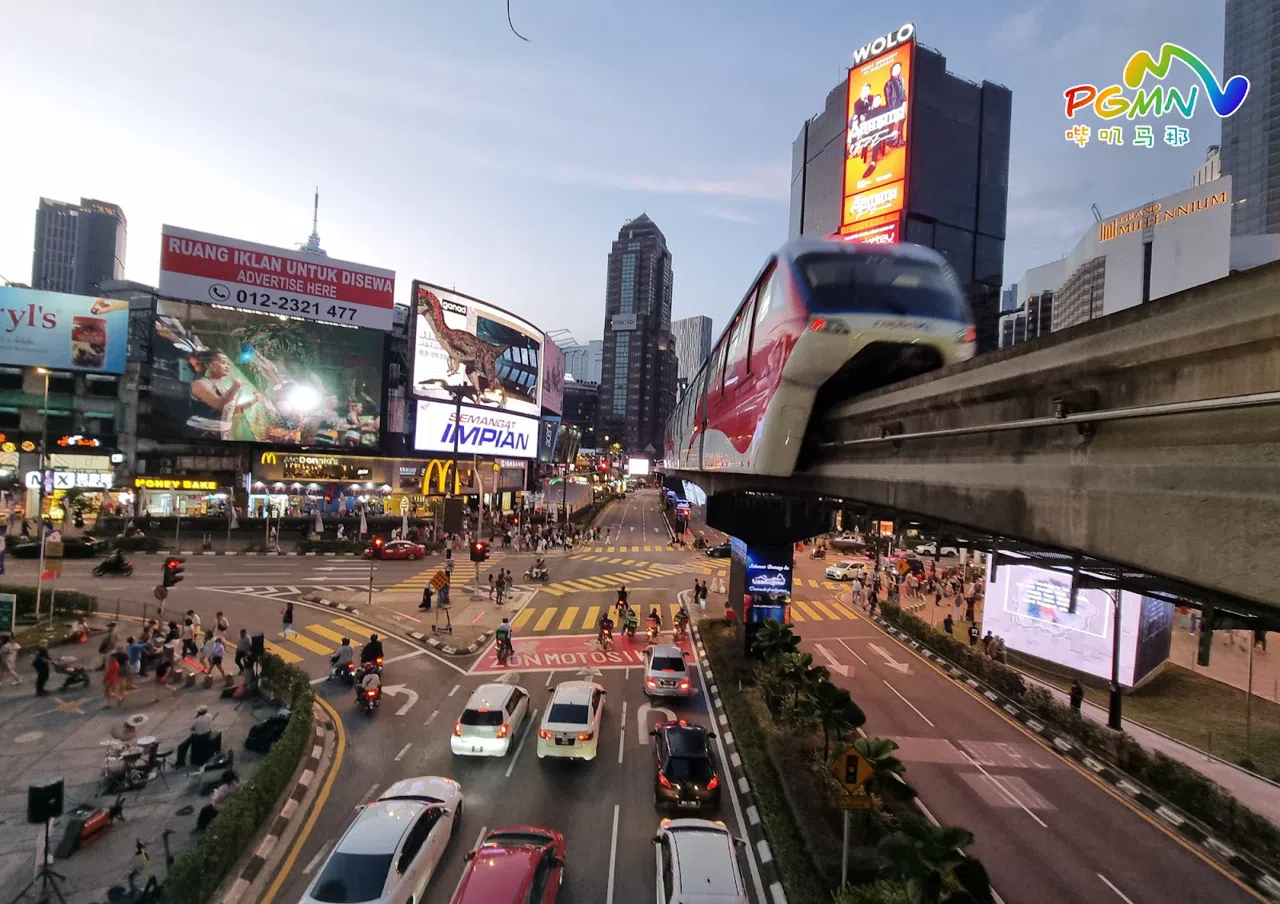クアラルンプール・モノレール沿線の11の停車駅