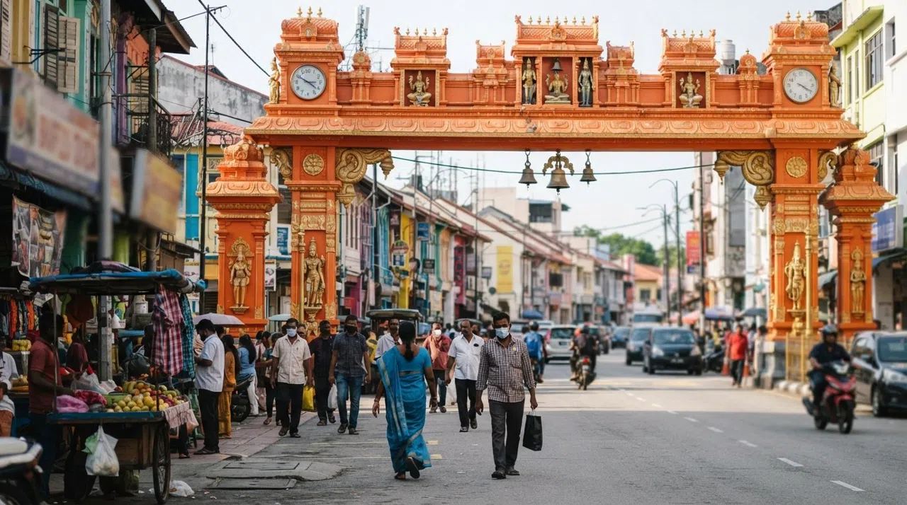 Brickfields, Kuala Lumpur: La Pequeña India junto a las vías