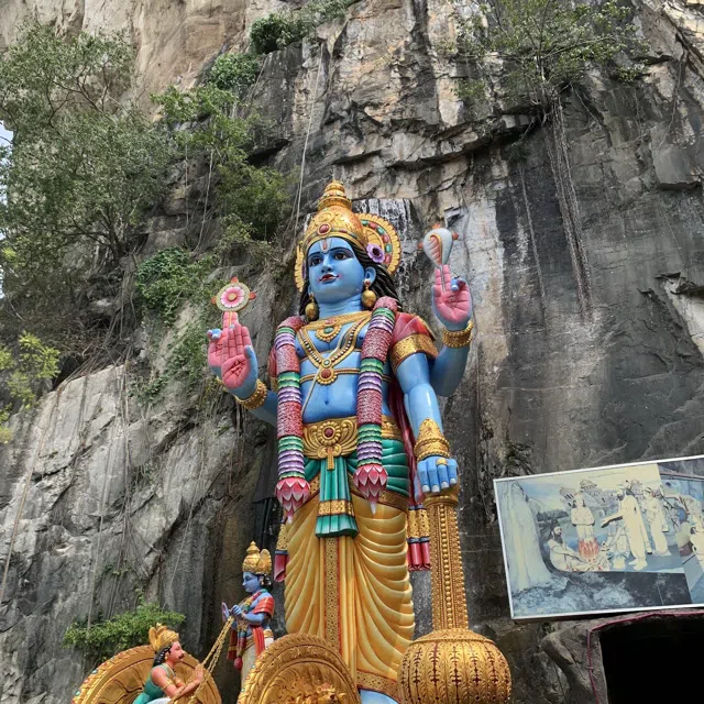 Up the 272 Steps at Batu Caves in Kuala Lumpur
